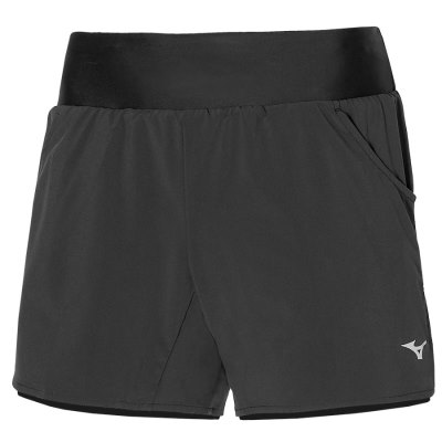 Pantalones Cortos Mizuno 2 IN 1 4.5 Mujer Negros - Chile M627FDSCMA